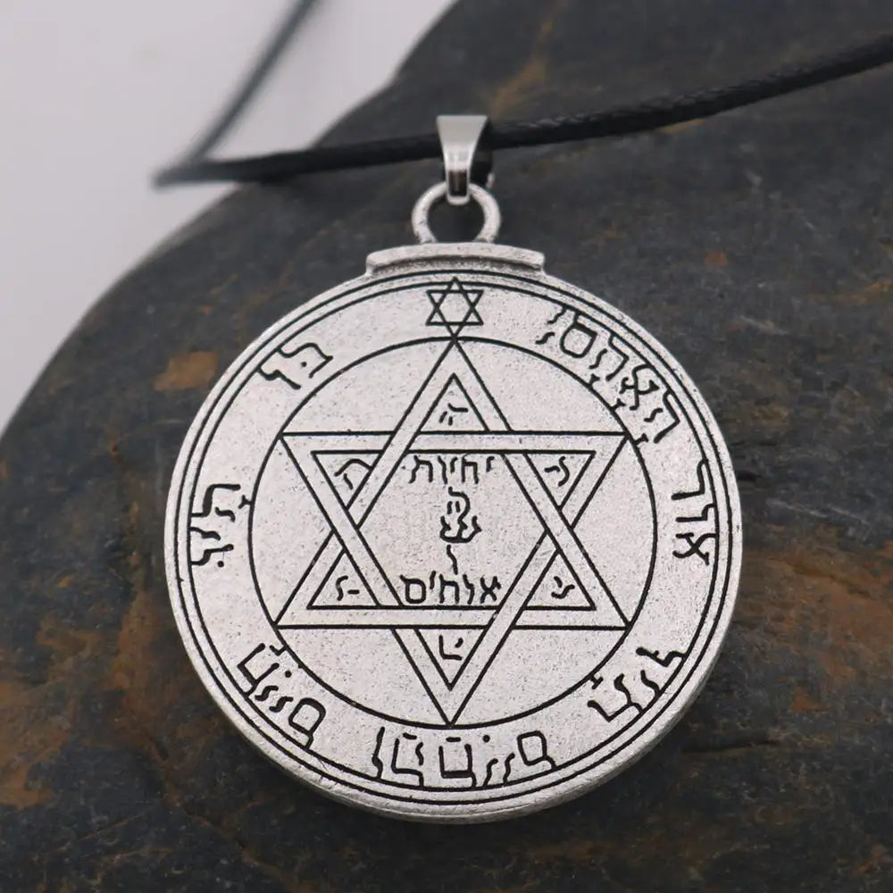 Talisman for Good Luck Amulet Pendant Key of Solomon Necklace