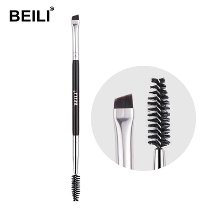 BEILI Ultra Thin Eyebrow Makeup Brush Set For Professional Eyeliner Eyelash Concealer Detail Brushes Make up Beauty Product - AMULET RING STORE