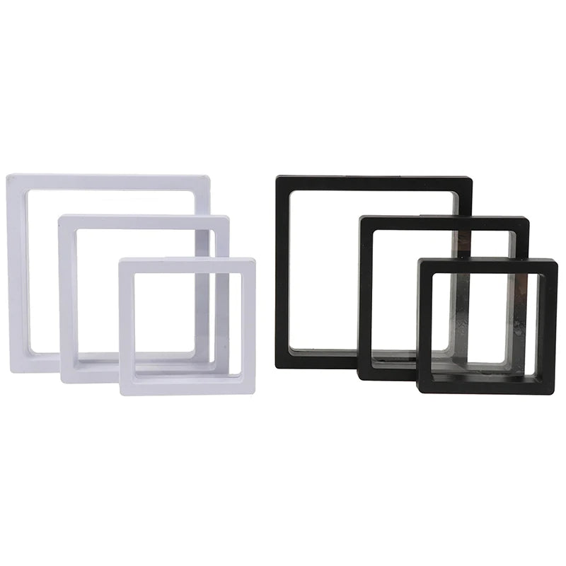 1Pc PE Film Jewelry Storage Box Brooch Coin Gems Jewelry Storage Box Dustproof Exhibition Decoration Floating Ring Case - AMULET RING STORE