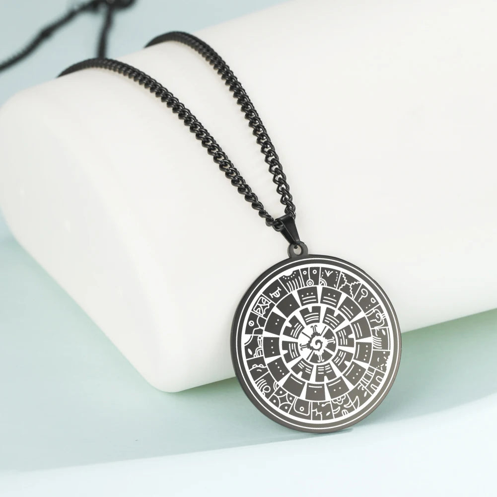 Wicca 7 Archangels Sigil Charm Necklaces Men Women Seal of Solomon Pendant Supernatural Protection Amulet Magic Talisman Jewelry