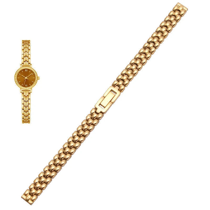 Stainless steel watchband  6mm 8mm 10mm silver golden bracelet Replacement strap for size dial lady's fashion watch Bracelet