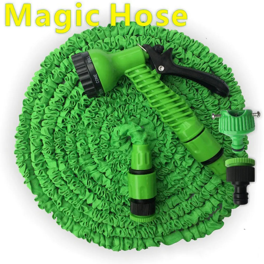 Garden Hose Pipe Water Hose Expandable Magic Hose 7 Patterns Water Gun Foam Pot flexible reels hose Car Wash Gun Sprayer - AMULET RING STORE