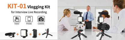 MAMEN Professional DSLR Camera Microphone Shotgun Microfone Cardioid Pickup for Canon Nikon Sony Mobile Phone Vlog Recording