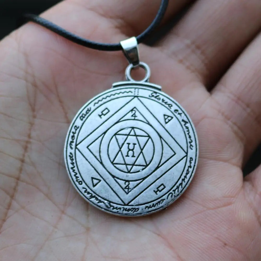 Talisman for Good Luck Amulet Pendant Key of Solomon Necklace