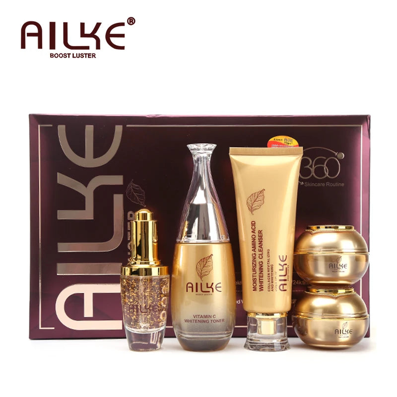 AILKE Whitening Skin Care Set, Reduce Wrinkles, Dark Spots, Anti-Aging, Women Wholesalers Beauty Cosmetics for All Skin Types - AMULET RING STORE