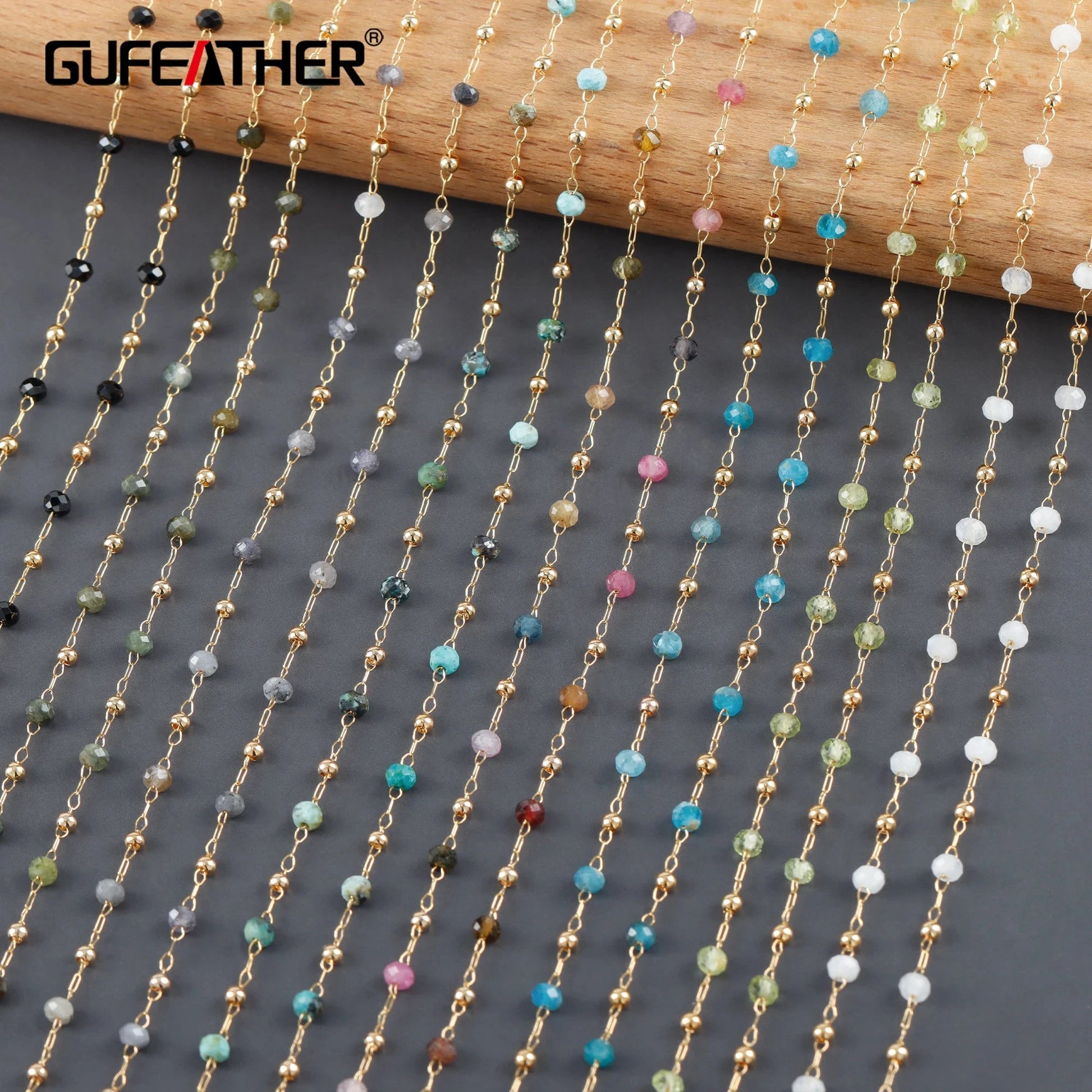 GUFEATHER C256,diy chain,stainless steel,natural gemstone,pass REACH,nickel free,jewelry making,diy bracelet necklace,1m/lot - AMULET RING STORE