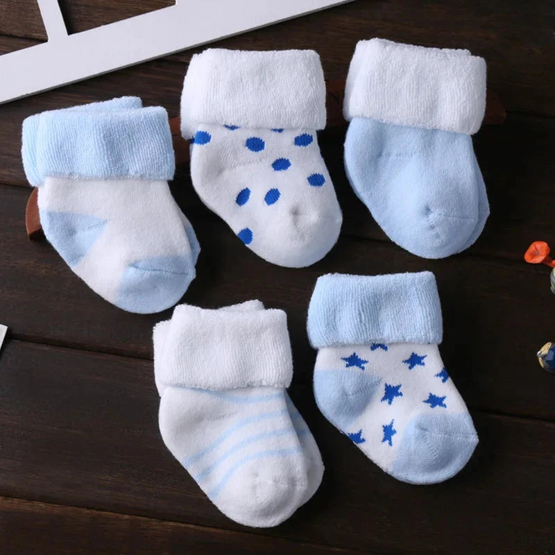 5Pcs/lot Infant Baby Socks Summer Baby Socks for Girls Cotton Newborn Boy Toddler Socks Baby Clothes Accessories - AMULET RING STORE