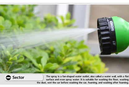 Garden Hose Pipe Water Hose Expandable Magic Hose 7 Patterns Water Gun Foam Pot flexible reels hose Car Wash Gun Sprayer - AMULET RING STORE