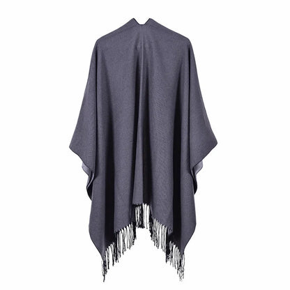 Winter Fashion Poncho Women Capes Scarf Imitation Cashmere Ladies Scarves Warm Shawls Wraps Woman Ponchos Bufanda Mujer Foulard