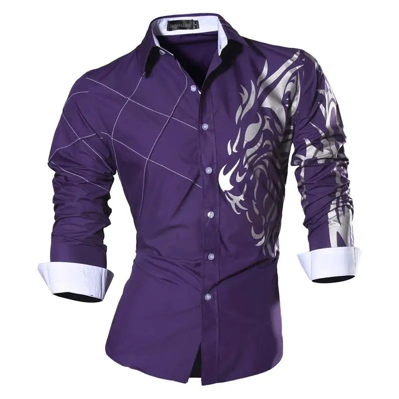 jeansian Spring Autumn Features Shirts Men Casual Shirt New Arrival Long Sleeve Casual Male Shirts K034