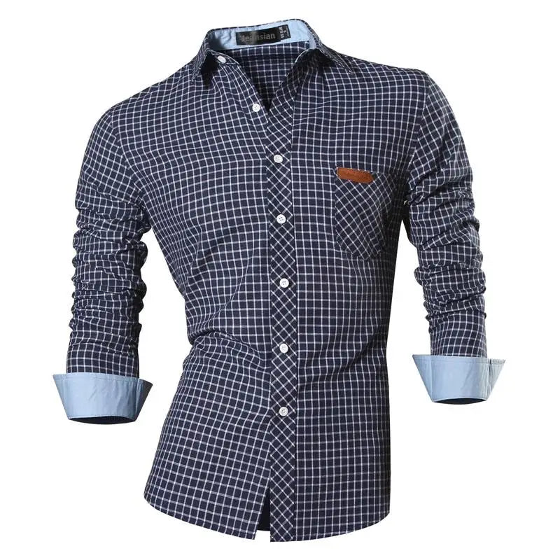 jeansian Spring Autumn Features Shirts Men Casual Shirt New Arrival Long Sleeve Casual Male Shirts K034