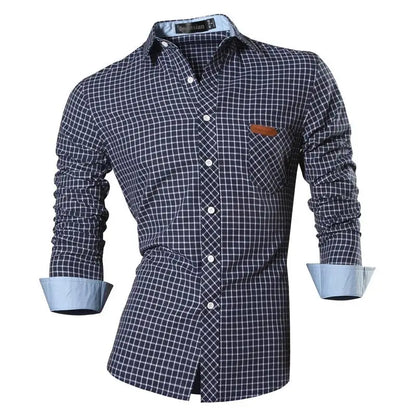 jeansian Spring Autumn Features Shirts Men Casual Shirt New Arrival Long Sleeve Casual Male Shirts K034