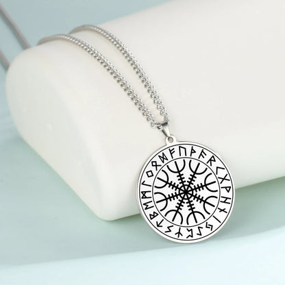 Wicca 7 Archangels Sigil Charm Necklaces Men Women Seal of Solomon Pendant Supernatural Protection Amulet Magic Talisman Jewelry