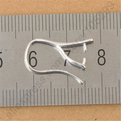 more choice wholesale silver earrings jewelry accessories DIY crafts cufflinks earrings hook crystal cubic zirconi - AMULET RING STORE