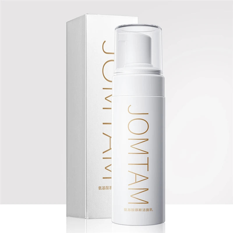 Amino Acid Facial Cleanser Face Wash Cleansing Mousse Moisturizing Oil Control Shrink Pores Makeup Remover Creamy Foam Skin Care - AMULET RING STORE
