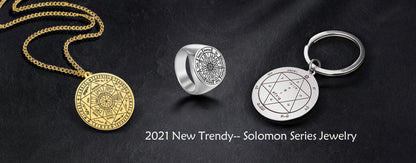 New 2025 Seal of The Seven Archangels Viking Ring Secret of Universe Rings for Men