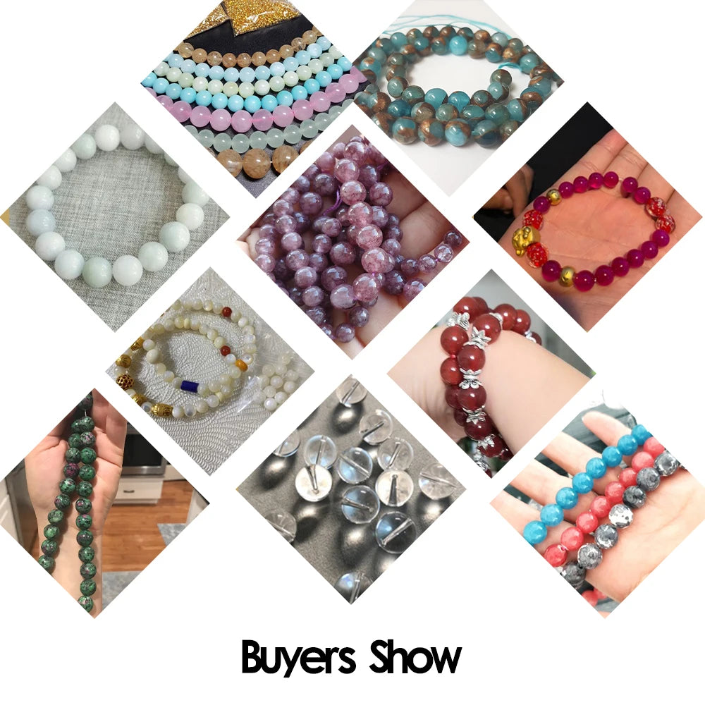 Natural Smoky Quartzs Loose Round Beads For Jewelry Making 6-12 MM DIY Bracelets Accessories 15" Wholesale