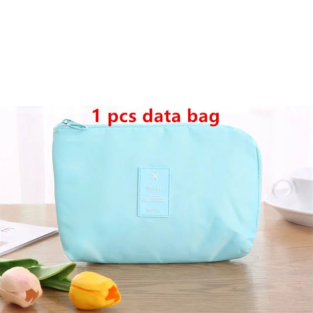 9 Pieces Set Travel Organizer Storage Bags Suitcase Packing Set Storage Cases Portable Luggage Organizer Clothes Shoe Tidy Pouch - AMULET RING STORE