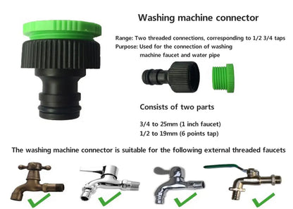 Garden Hose Pipe Water Hose Expandable Magic Hose 7 Patterns Water Gun Foam Pot flexible reels hose Car Wash Gun Sprayer - AMULET RING STORE