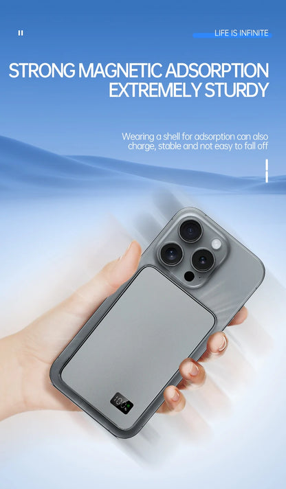 VIVO 50000mAh CCC Certification Thin Power Bank Ultra For MagSafe Magnetic Wireless Fast Charging Portable Battery Display - AMULET RING STORE