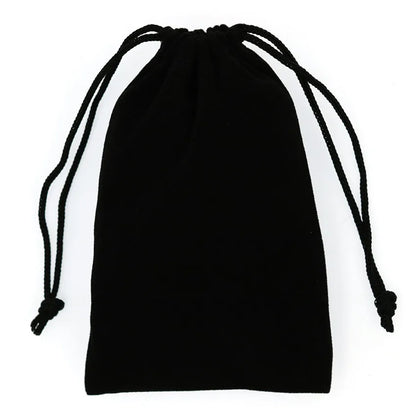 1pc Black Color Velvet Bag Jewelry Packing Velvet Drawstring Pouches Jewelry Gift Bags Display chain ring Packing Bags Gift - AMULET RING STORE
