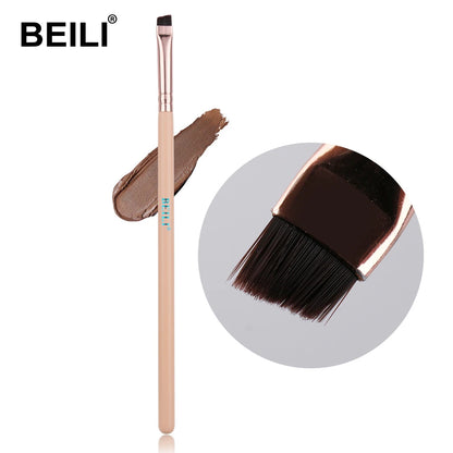 BEILI Ultra Thin Eyebrow Makeup Brush Set For Professional Eyeliner Eyelash Concealer Detail Brushes Make up Beauty Product - AMULET RING STORE