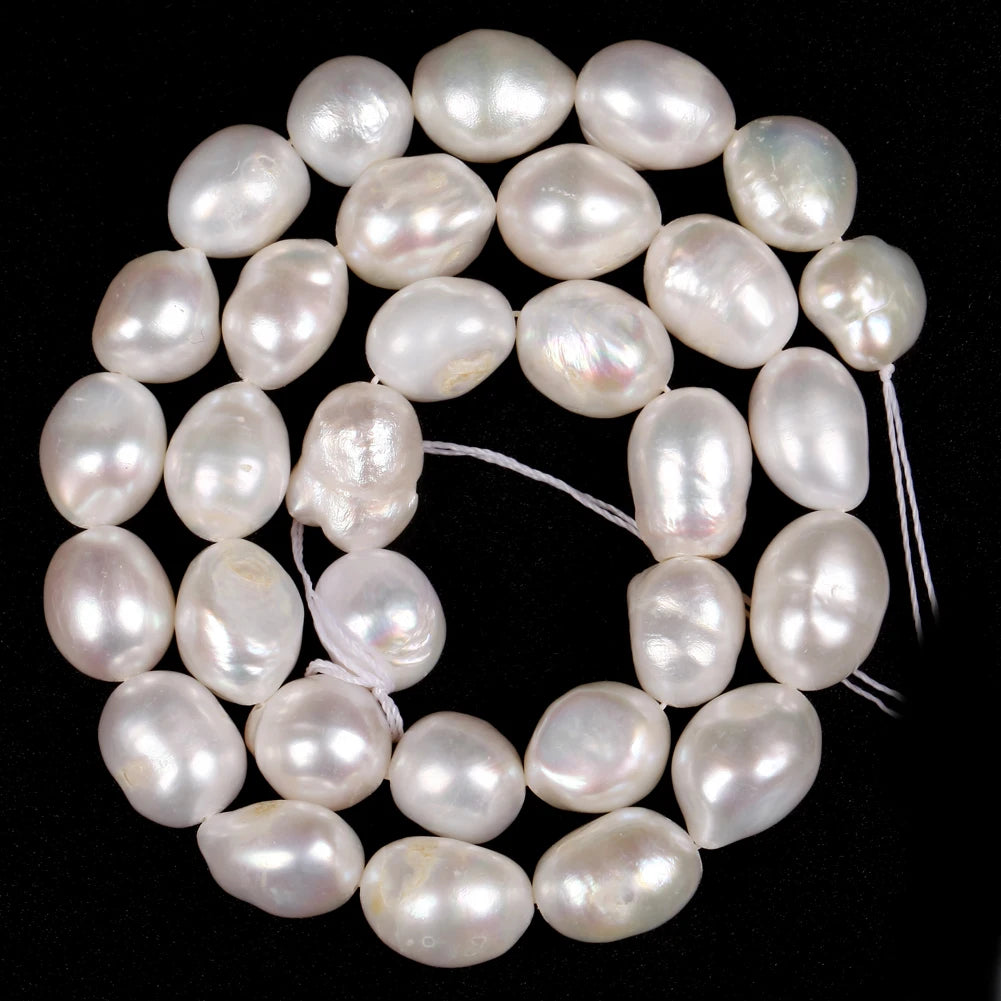 Natural Freshwater Pearl Beads High Quality Irregular Shape Punch Loose Beads for Jewelry Making DIY Necklace Bracelet - AMULET RING STORE