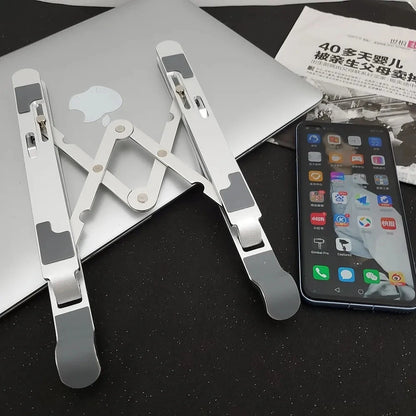 ORICO Foldable Laptop Stand Holder Riser Portable Adjustable Aluminum Notebook Stand Computer Stand 7 Angles for MacBook Tablets - AMULET RING STORE