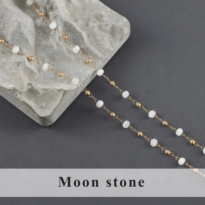 GUFEATHER C256,diy chain,stainless steel,natural gemstone,pass REACH,nickel free,jewelry making,diy bracelet necklace,1m/lot - AMULET RING STORE