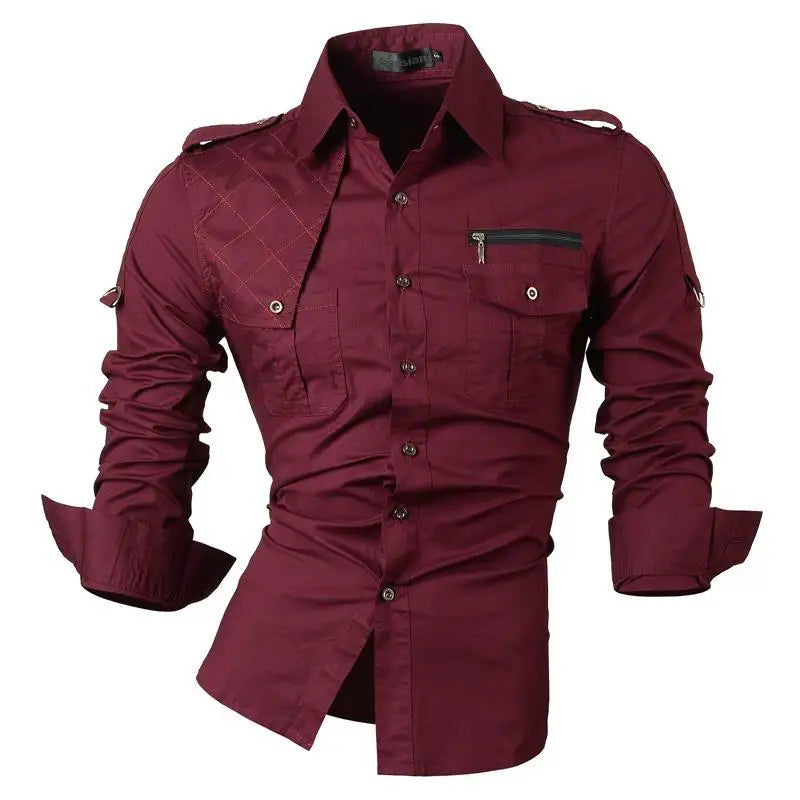 jeansian Spring Autumn Features Shirts Men Casual Shirt New Arrival Long Sleeve Casual Male Shirts K034