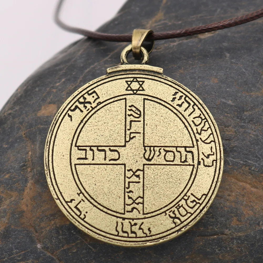 Talisman for Good Luck Amulet Pendant Key of Solomon Necklace