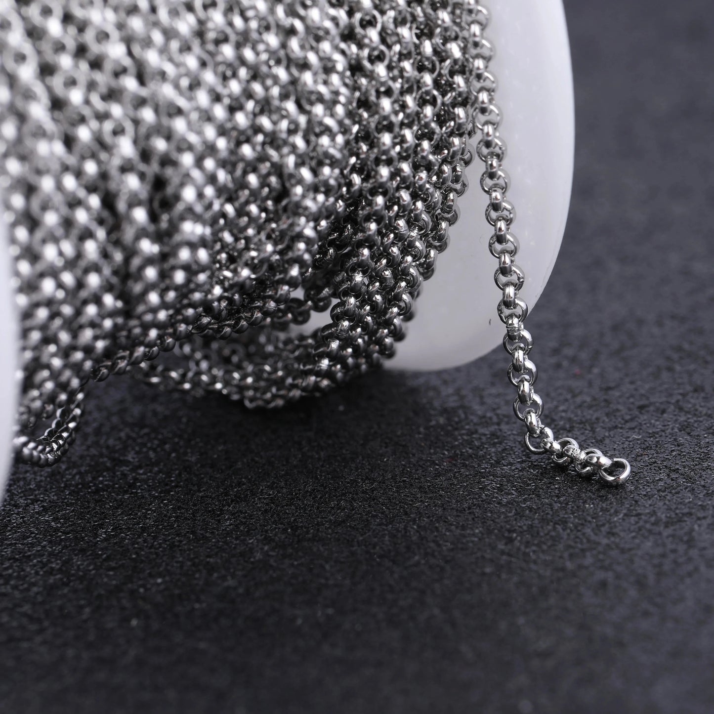 reidgaller 10meteres/roll rose gold plated stainless steel metal necklace chains for jewelry making diy bracelet accessories - AMULET RING STORE