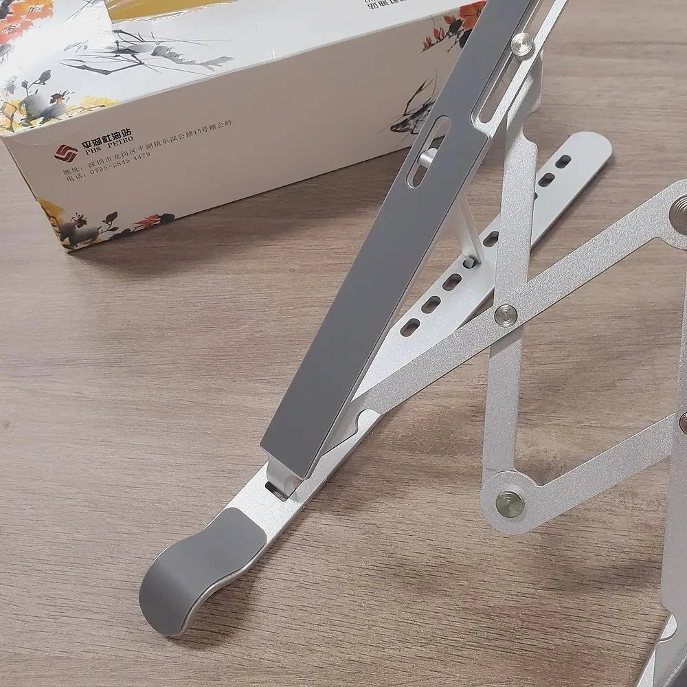 ORICO Foldable Laptop Stand Holder Riser Portable Adjustable Aluminum Notebook Stand Computer Stand 7 Angles for MacBook Tablets - AMULET RING STORE