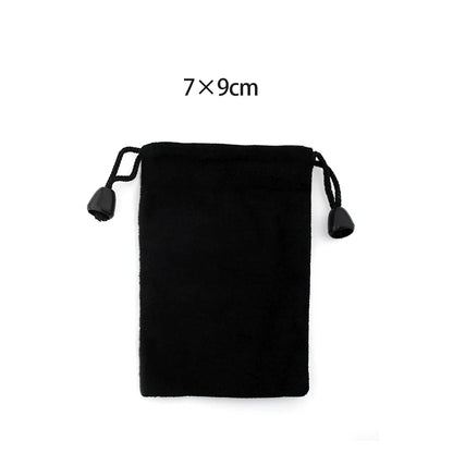 1pc Black Color Velvet Bag Jewelry Packing Velvet Drawstring Pouches Jewelry Gift Bags Display chain ring Packing Bags Gift - AMULET RING STORE