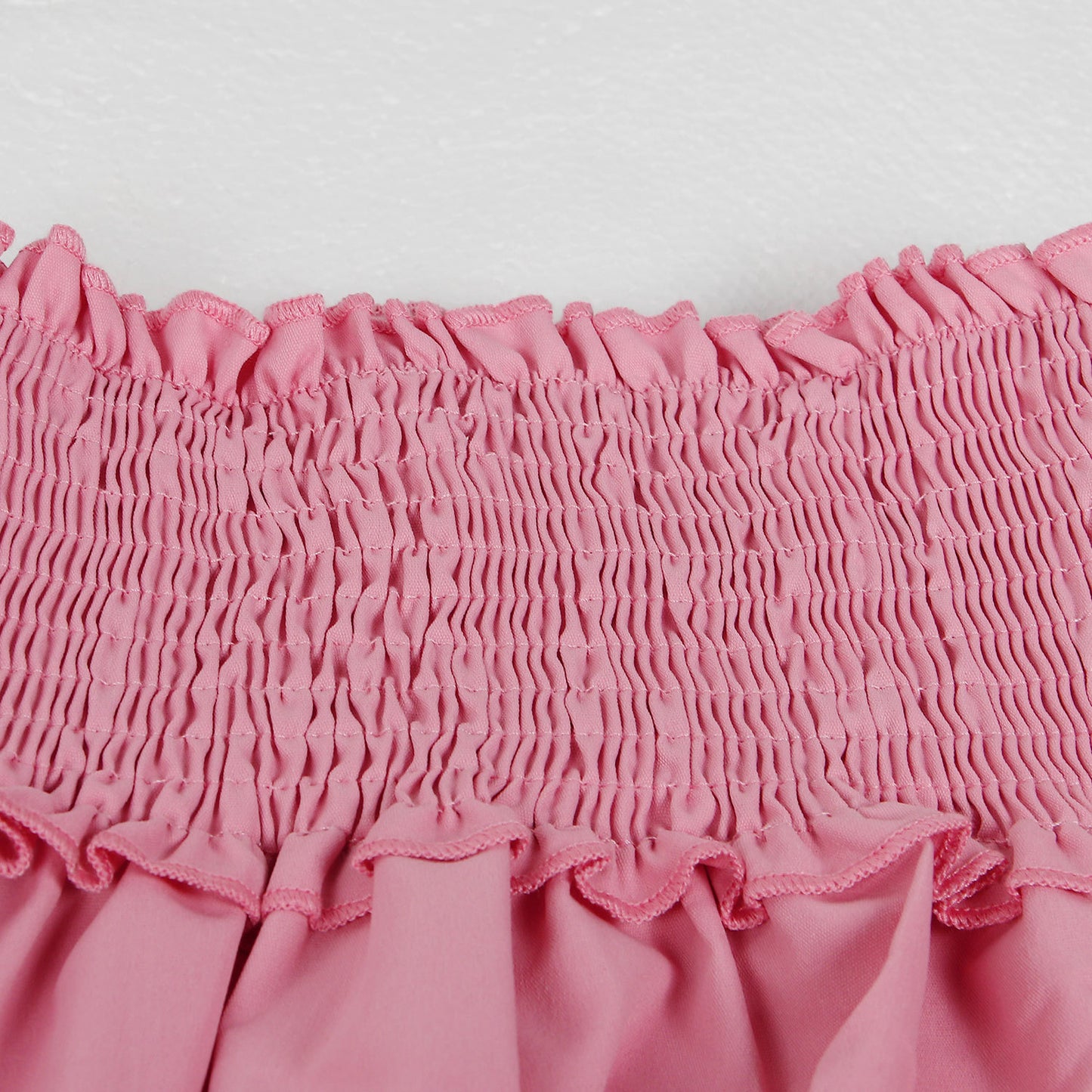 CM.YAYA Chic Women Cascading Ruffles Petal Off Shoulder Long Sleeve Smock Dress 2022 Big Swing Loose Blouse Sundress Vestidos - AMULET RING STORE