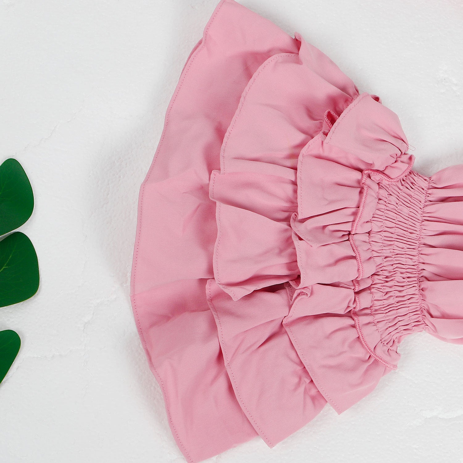 CM.YAYA Chic Women Cascading Ruffles Petal Off Shoulder Long Sleeve Smock Dress 2022 Big Swing Loose Blouse Sundress Vestidos - AMULET RING STORE