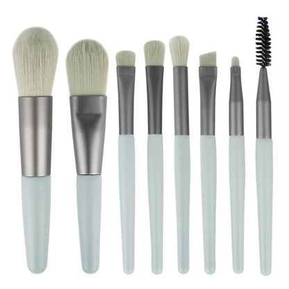 8Pcs Makeup Brushes Pro Pink Brush Set Powder EyeShadow Blending Eyeliner Eyelash Eyebrow Make Up Beauty Cosmestic Brushes - AMULET RING STORE