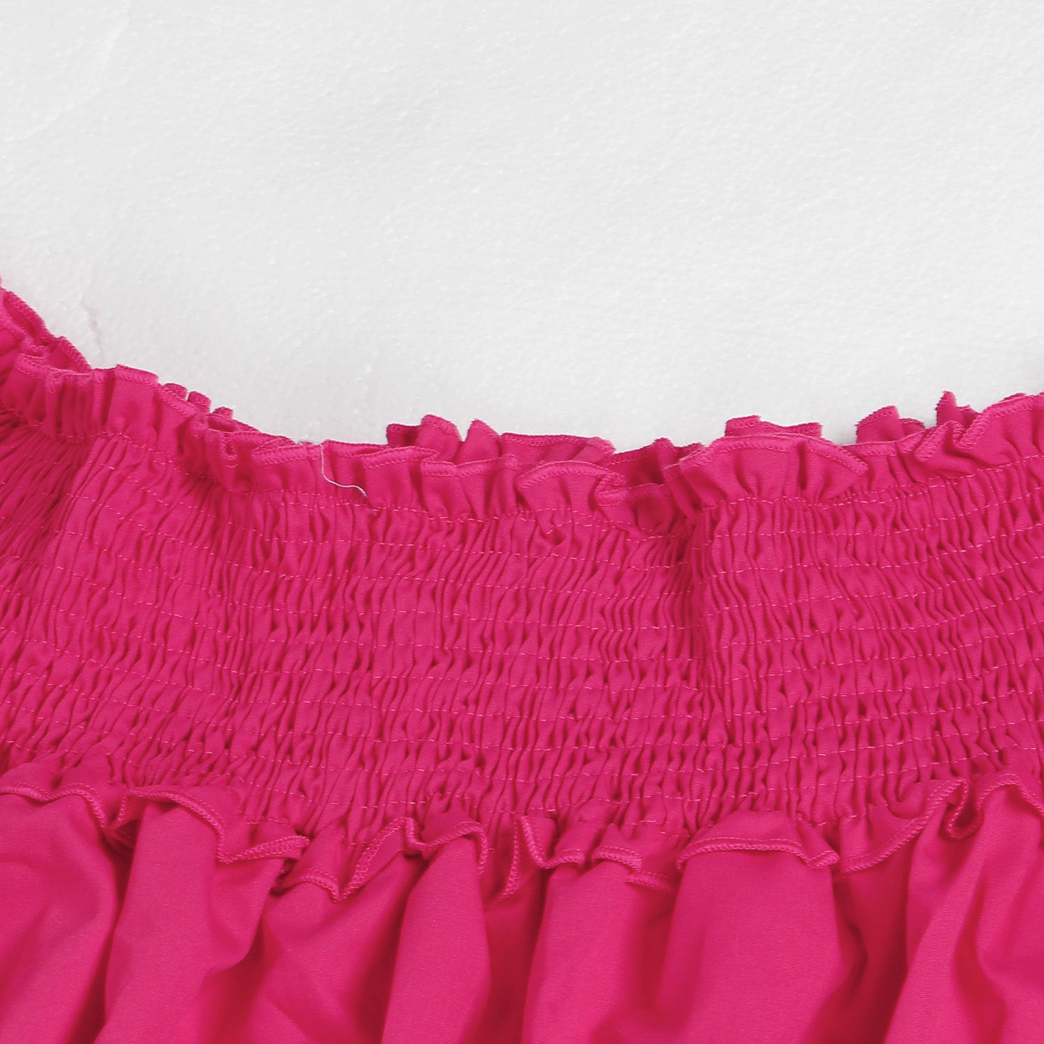 CM.YAYA Chic Women Cascading Ruffles Petal Off Shoulder Long Sleeve Smock Dress 2022 Big Swing Loose Blouse Sundress Vestidos - AMULET RING STORE