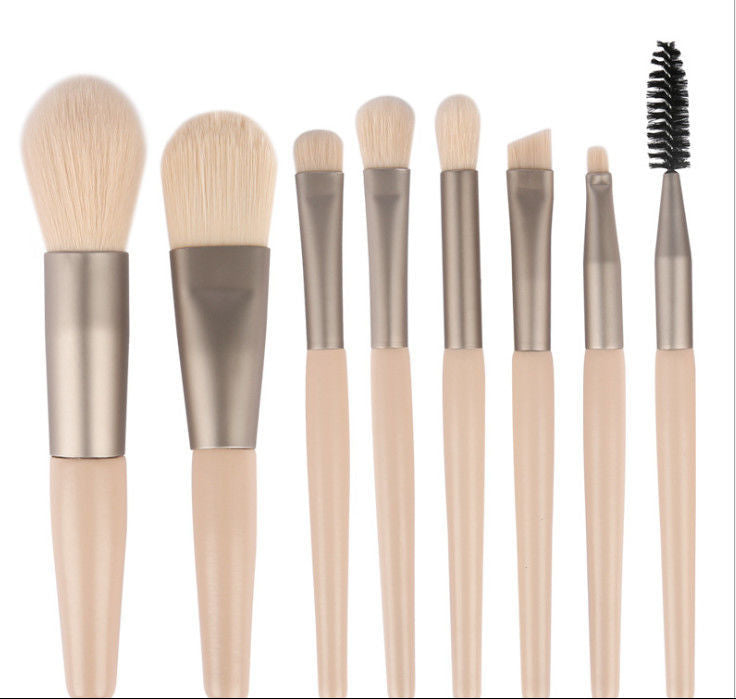 8Pcs Makeup Brushes Pro Pink Brush Set Powder EyeShadow Blending Eyeliner Eyelash Eyebrow Make Up Beauty Cosmestic Brushes - AMULET RING STORE