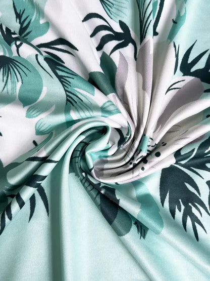 2024 Europe and the United States autumn new women's long dress two-piece set of floral print round neck dress coat women