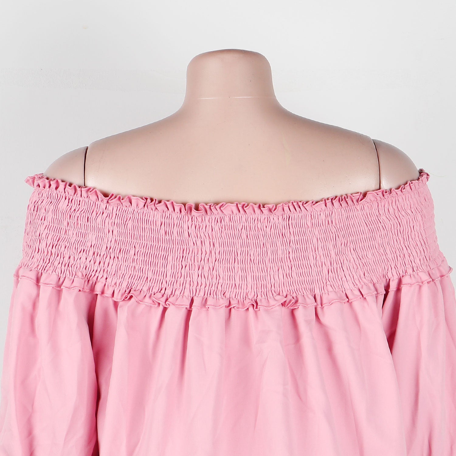 CM.YAYA Chic Women Cascading Ruffles Petal Off Shoulder Long Sleeve Smock Dress 2022 Big Swing Loose Blouse Sundress Vestidos - AMULET RING STORE