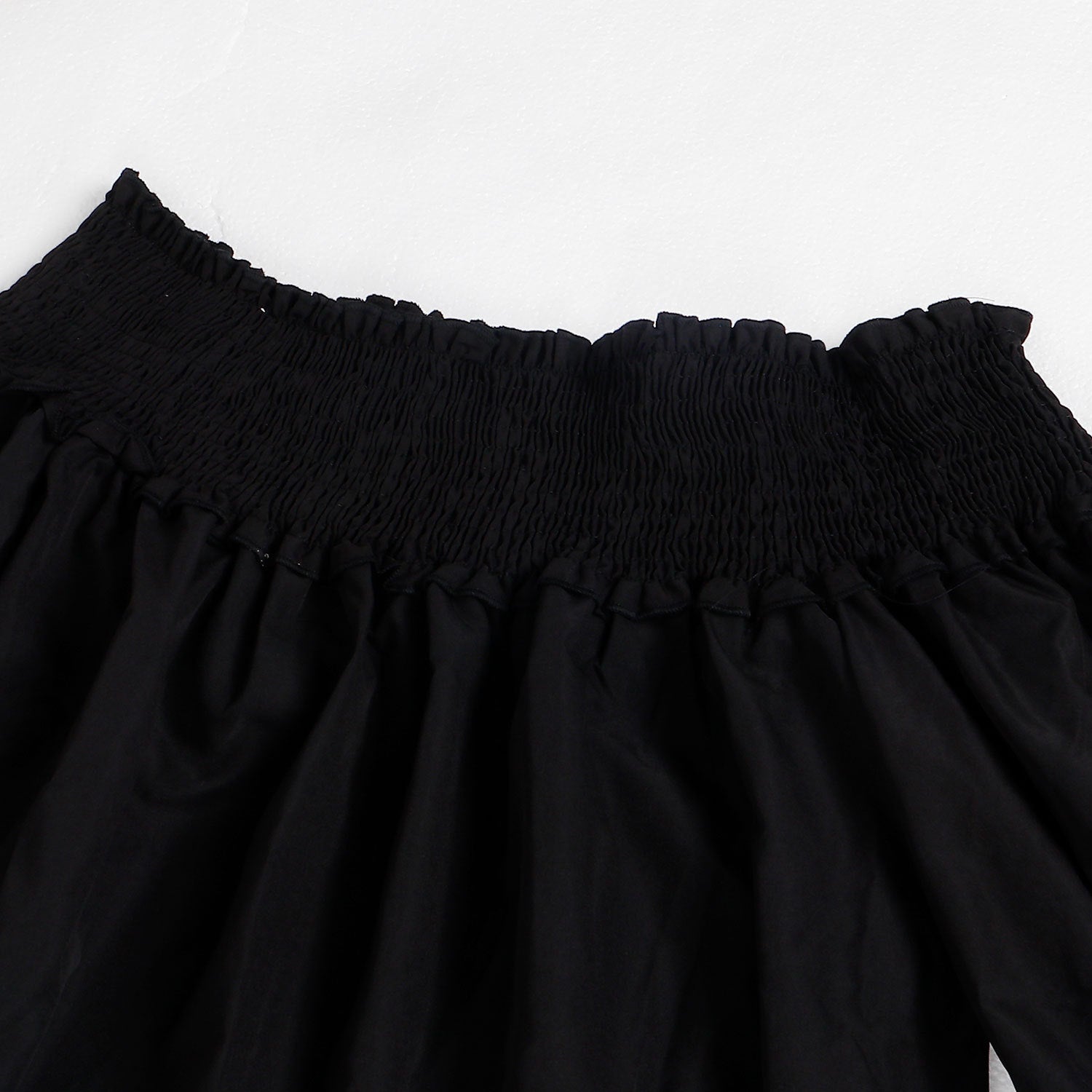 CM.YAYA Chic Women Cascading Ruffles Petal Off Shoulder Long Sleeve Smock Dress 2022 Big Swing Loose Blouse Sundress Vestidos - AMULET RING STORE