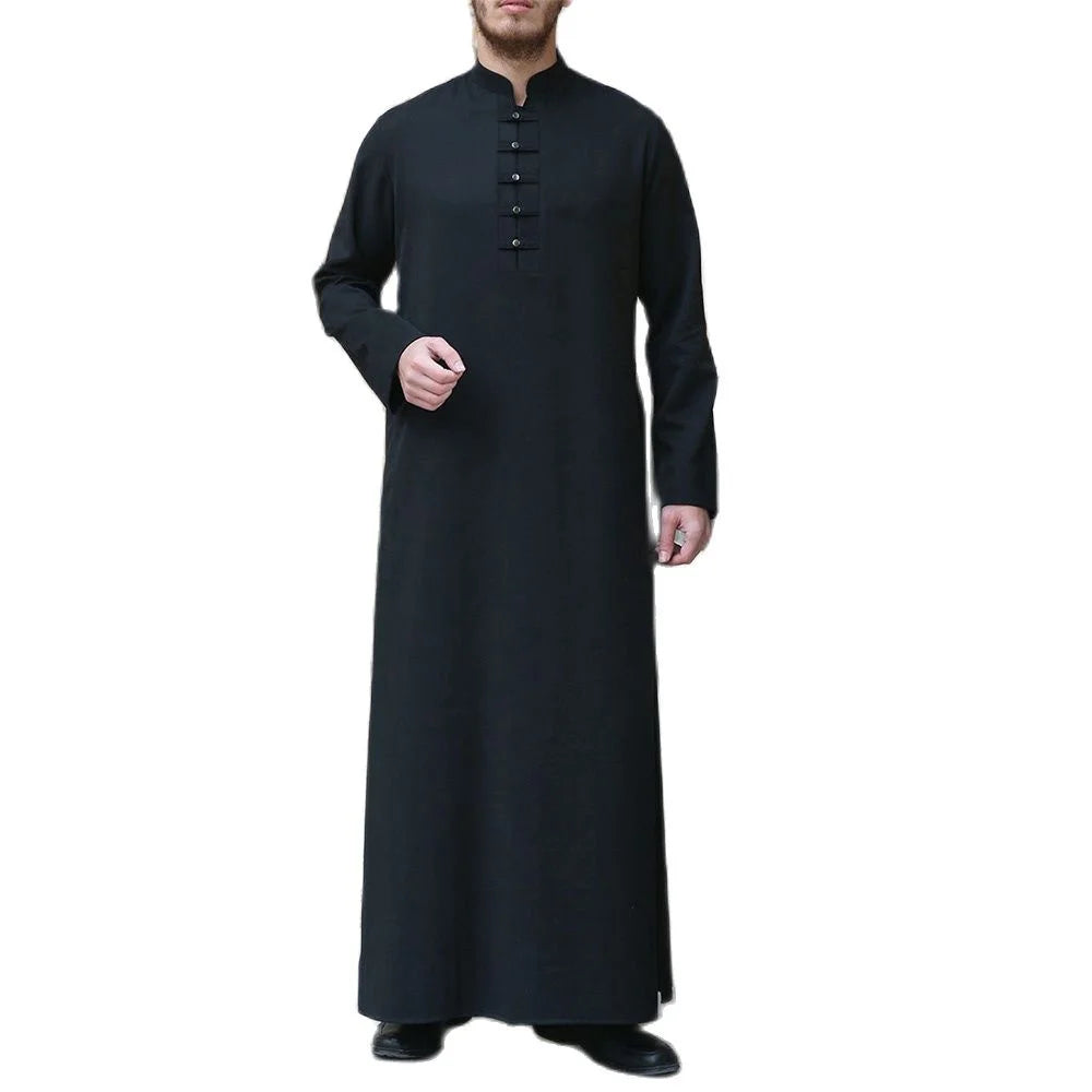 Islamic Clothing For Men Muslim Dress jubba thobe Saudi Arabia Kaftan Middle East  Abaya Man Button casual Muslim Men Clothing