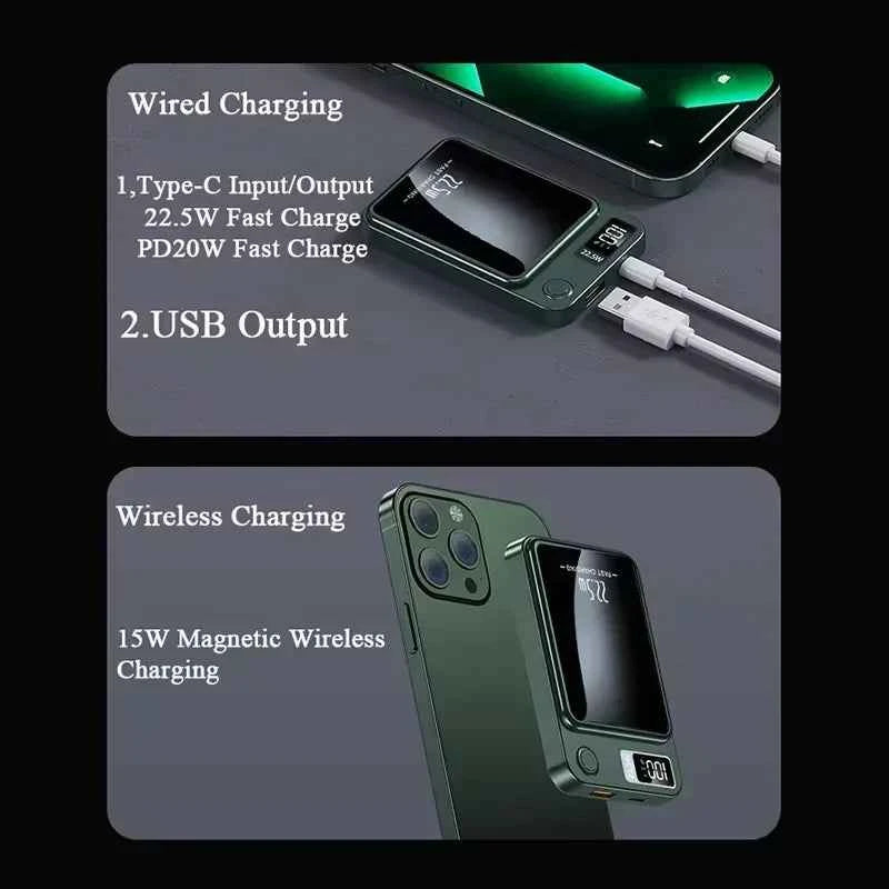 100000mAh Wireless Magnetic Power Bank