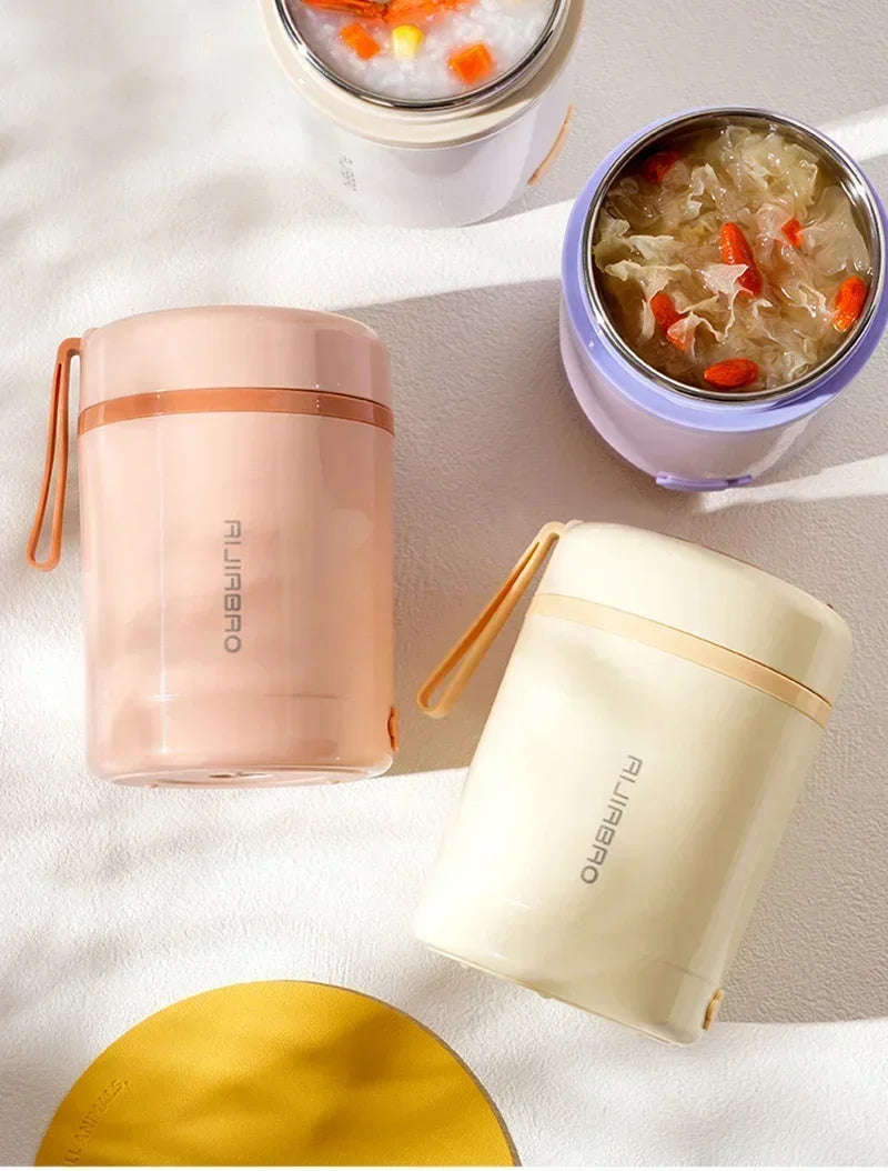 600ML USB Electric Heating Lunch Box Portable Picnic Milk Drink Food Heater Stainless Steel Food Warmer Container 5V 12V 24V - AMULET RING STORE