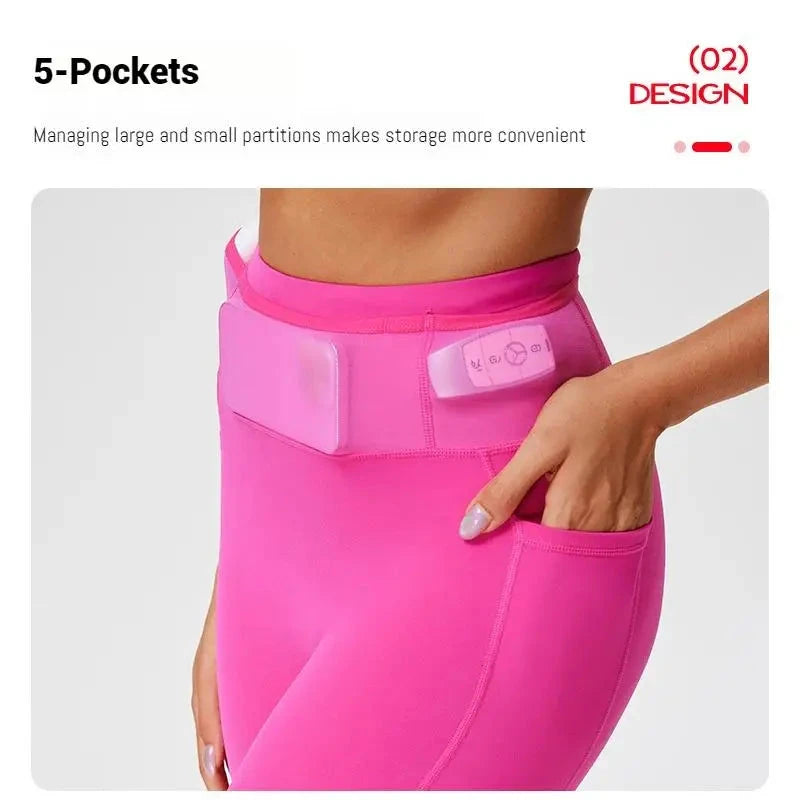 Marathon Compression Shorts with Waistband Pocket Men Women Quick Dry Nylon Workout Tights for Cycling Running Training