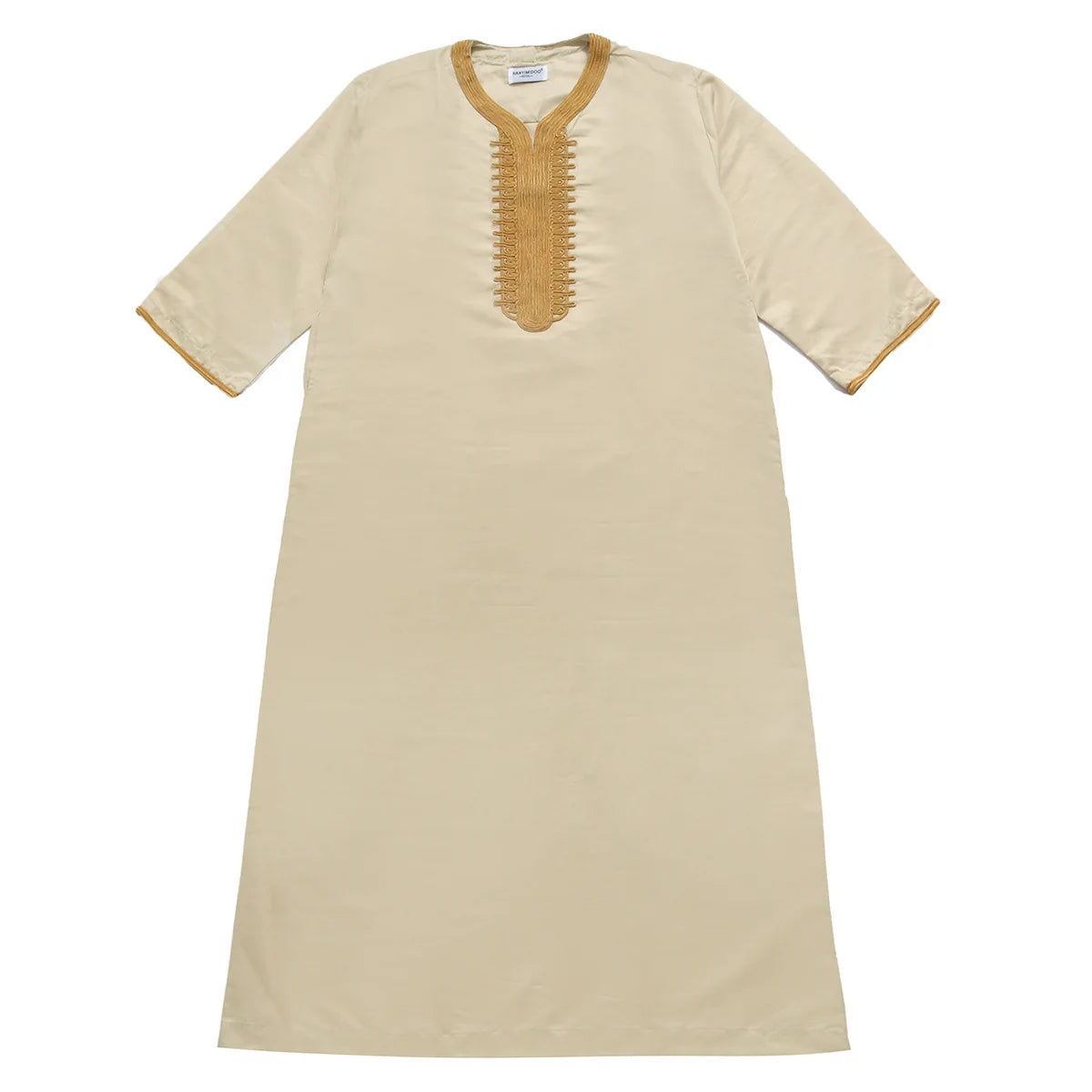 Middle Eastern Style Arrival! Spring-Summer Short-sleeve Embroidered Robe, Large-size Men's Ethnic Clothing for Ultimate Comfort