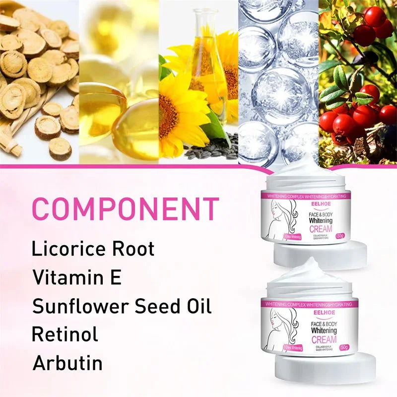 Brightening Cream For Intimate Parts Body Knees Remove Dull Pigments Brighten Serum Elbows Knuckles Lightening Skin Care Product - AMULET RING STORE