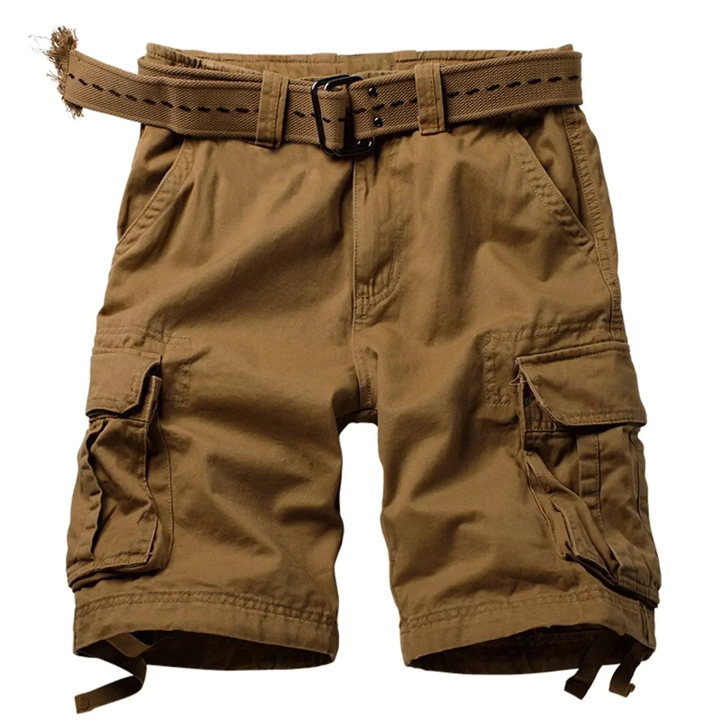 Men's Camo Cargo Shorts for Men Cotton Casual Outdoor Work Relaxed Fit Shorts with Multi-Pockets (no belt)