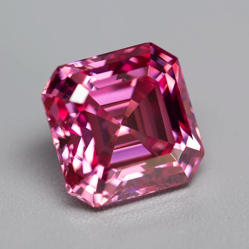 Pink Moissanite Stones with GRA Certificate Round/Pear/Oval/Emerald/Heart/Cushion/Princess/Asscher/Radiant Cut